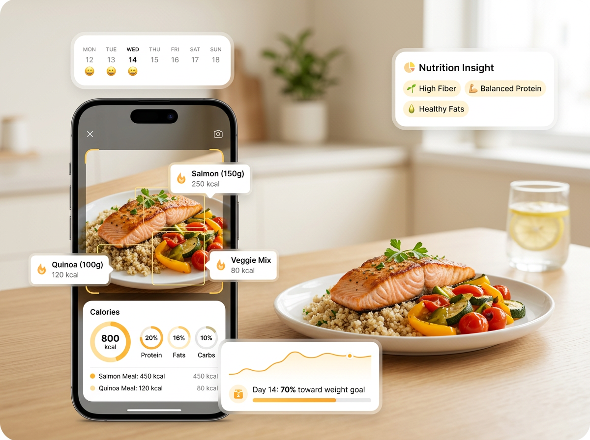 Nutrition tracker for weight loss and fitness goals