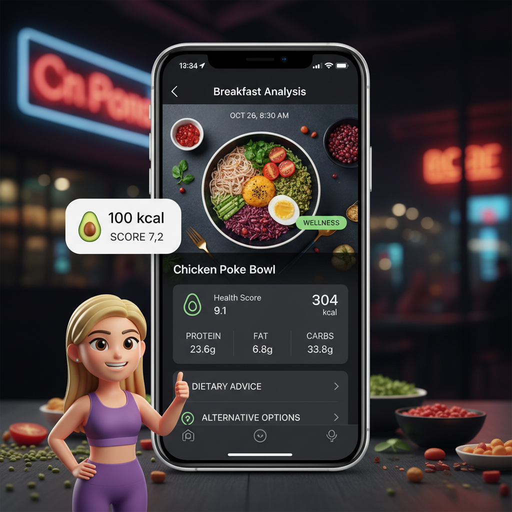 CalBye Calorie & Macro Tracker workflow visual