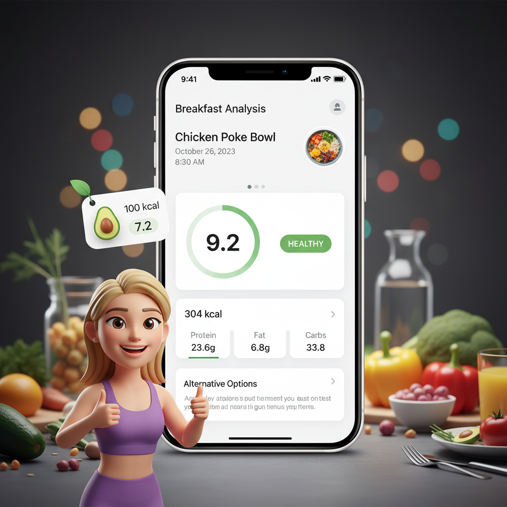 CalBye Food Journal workflow visual