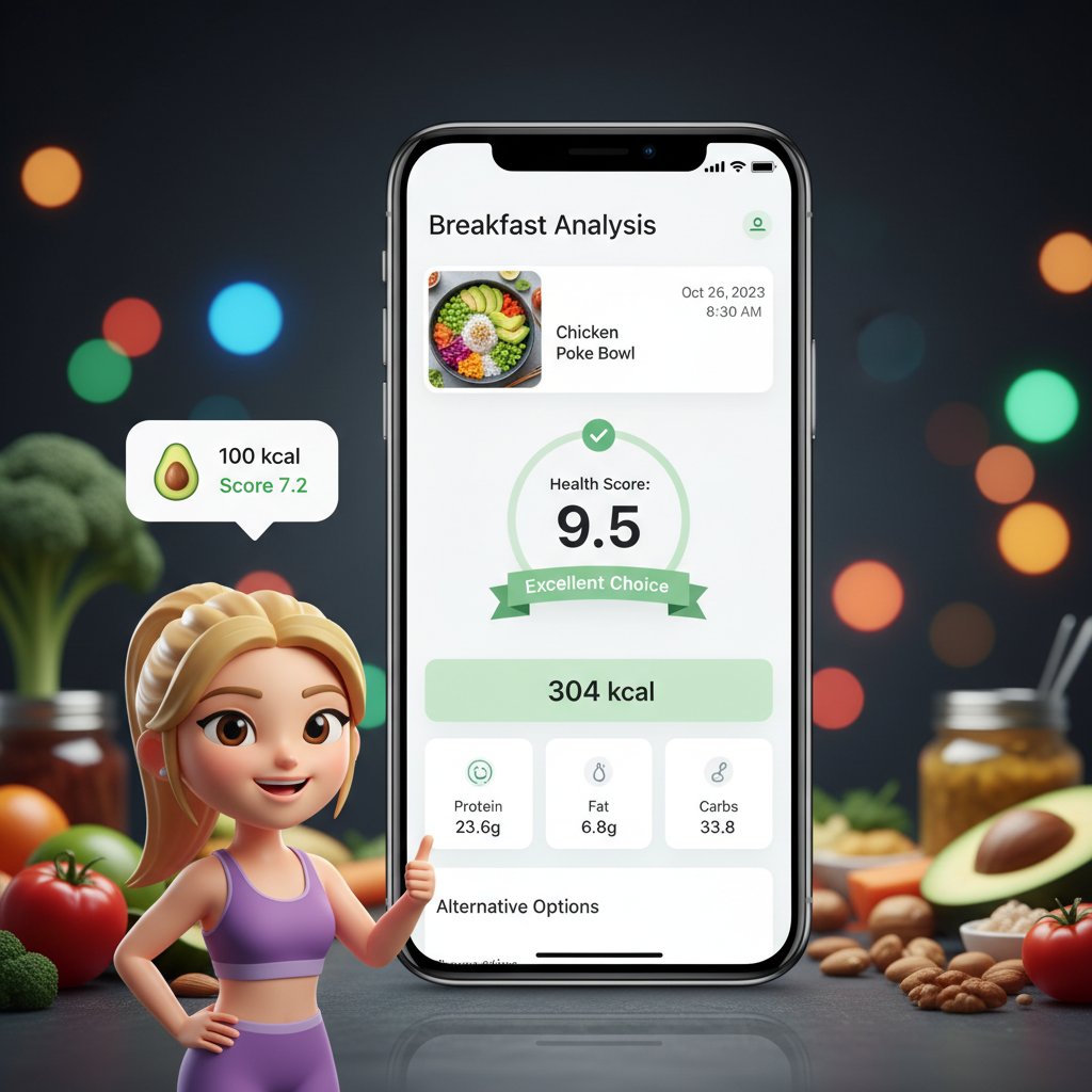 AI Food Barcode Scanner nutrition workflow visual
